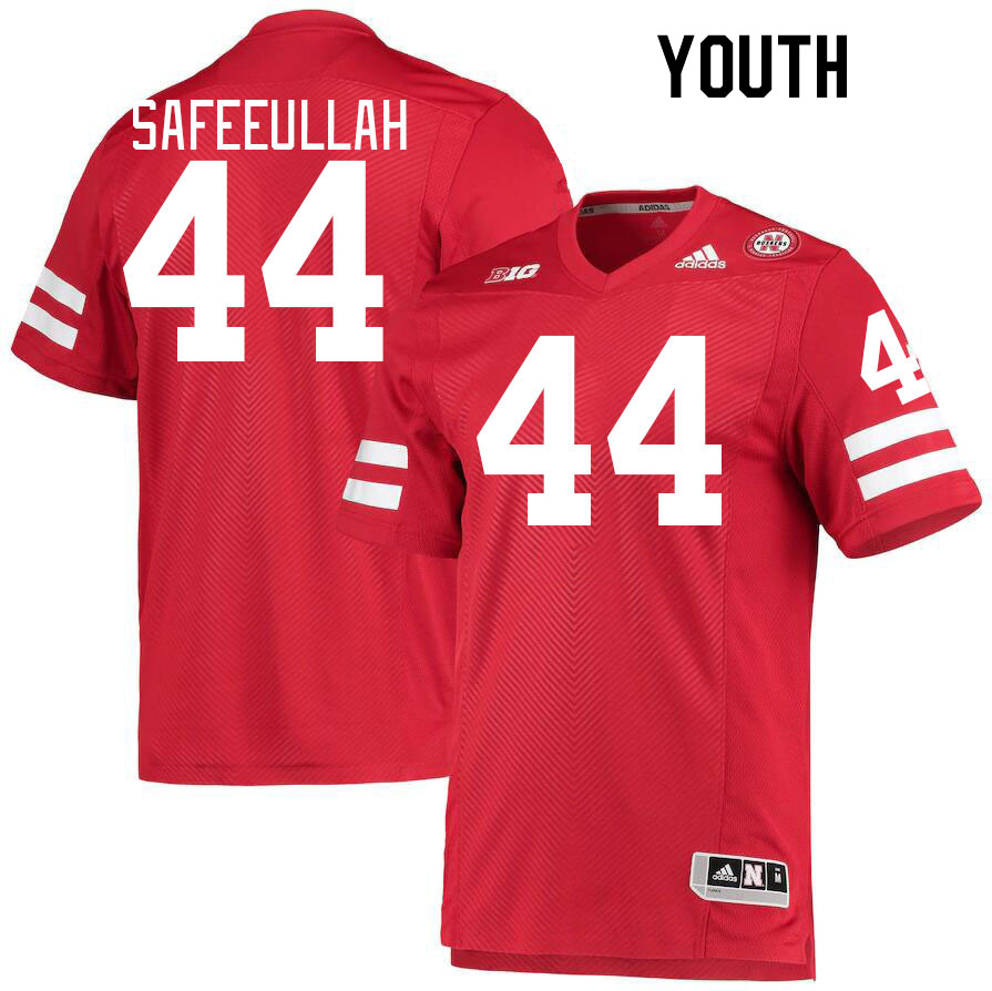 Youth #44 Syncere Safeeullah Nebraska Cornhuskers College Football Jerseys Stitched Sale-Red